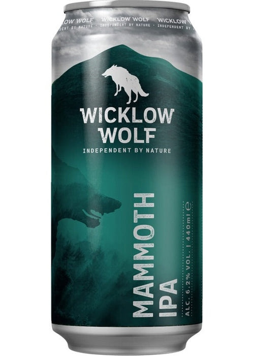 Wicklow Wolf Mammoth IPA 440ml large can with wolf mountain label