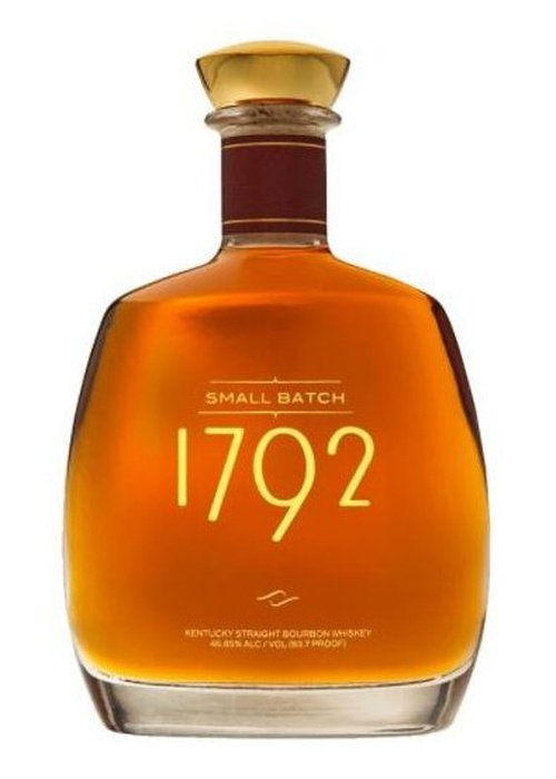 1792 Small Batch 700ml Kentucky Straight Bourbon Whiskey bottle with gold label and maroon neck band