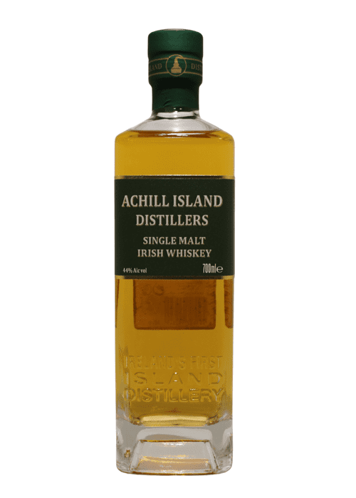 Achill Island Single Malt Irish Whiskey 700ml bottle with green cap and label