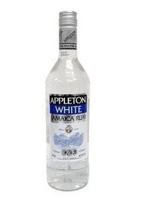 Appleton Estate White Rum 700ml bottle with silver cap and Jamaica label