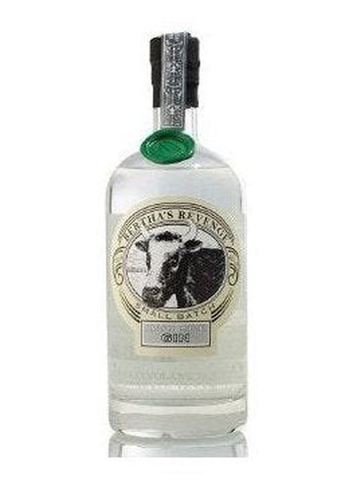 Bertha's Revenge Small Batch Irish Milk Gin 700ml bottle with cow illustration label and wax seal