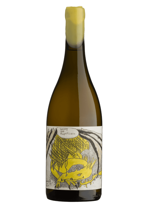 Blankbottle Smaug the Magnificent white wine bottle with dragon label