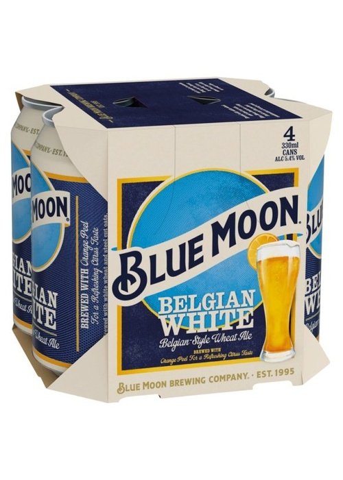 Blue Moon 4 Pack Can