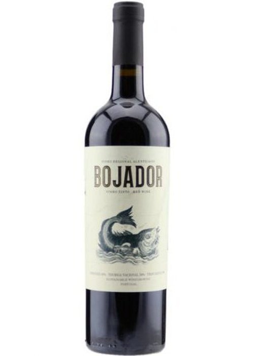 Bojador Vinho Tinto red wine bottle with fish logo label
