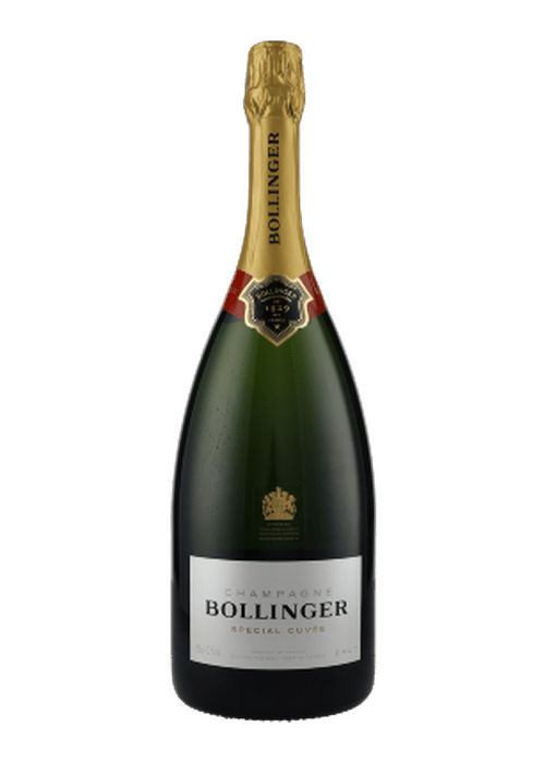 Bollinger Special Cuvée Magnum 1500ML Champagne bottle with gold foil neck and silver label