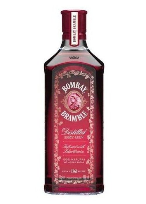Bombay Bramble Distilled Dry Gin 700ML bottle with blackberry and raspberry flavor