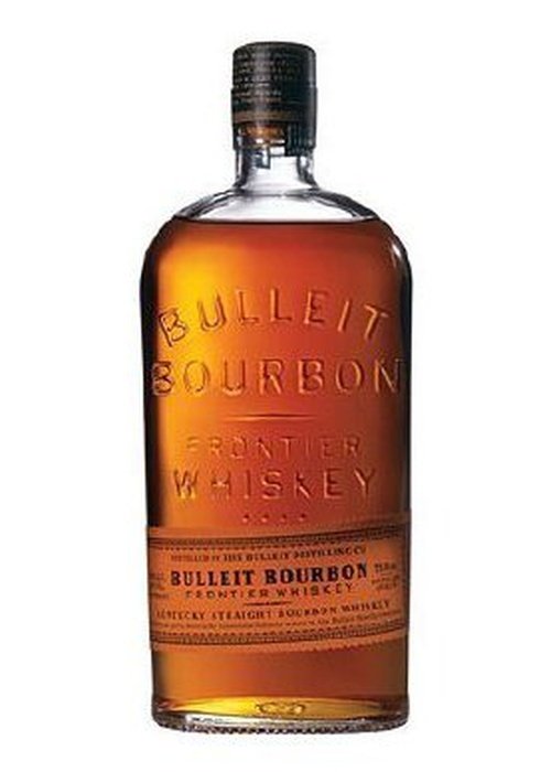 Bulleit Bourbon Frontier Whiskey 700ML Kentucky Straight Bourbon bottle with amber liquid and black cap