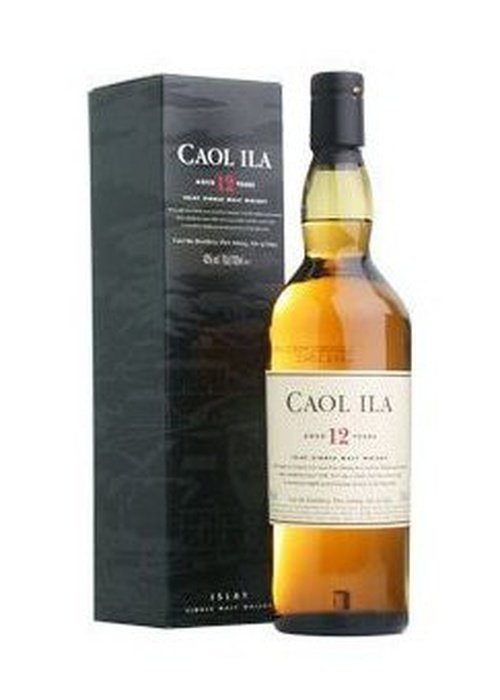 Caol Ila 12 Year Old Islay Single Malt Scotch Whisky bottle with original box