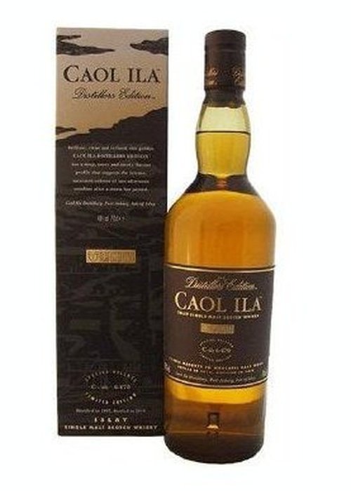 Caol Ila Distillers Edition single malt Scotch whisky 700ml bottle with Moscatel cask maturation and packaging