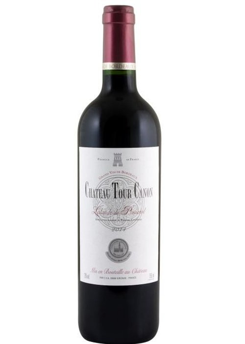 Chateau Tour Canon Lalande de Pomerol 2014 red wine bottle with crest label