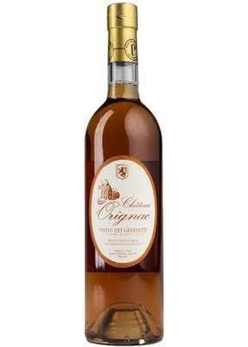 Chateau d'Orignac Pineau De Charentes 700ML amber spirit bottle with gold foil cap and crest label
