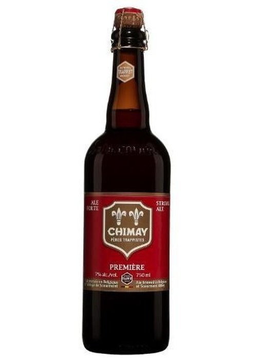 Chimay Red Premiere 750ml Trappist Belgian Strong Ale with red wax seal