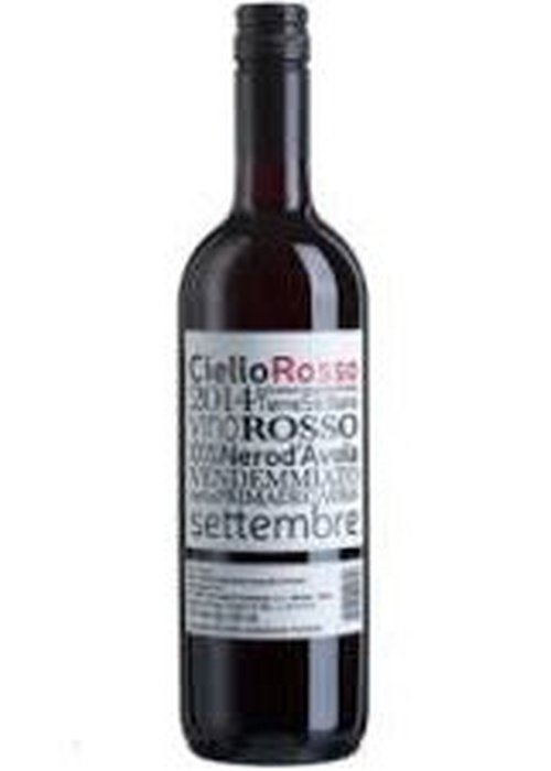 Ciello Nero d'Avola red wine bottle 2014 vintage Sicily