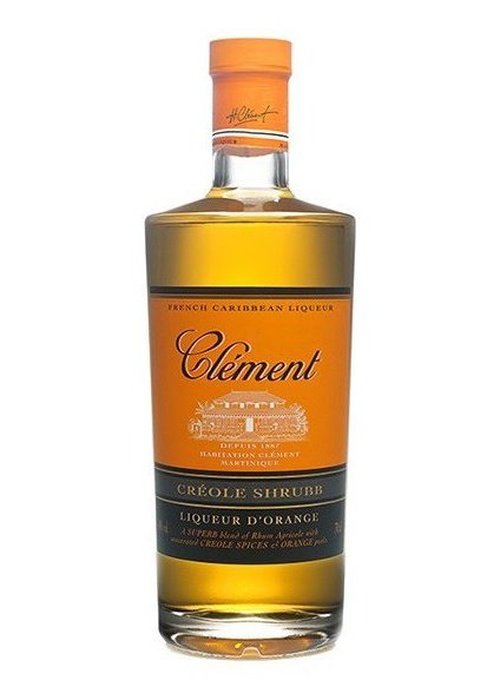 Clement Créole Shrubb Orange Liqueur 700ml bottle with amber liquid and orange label