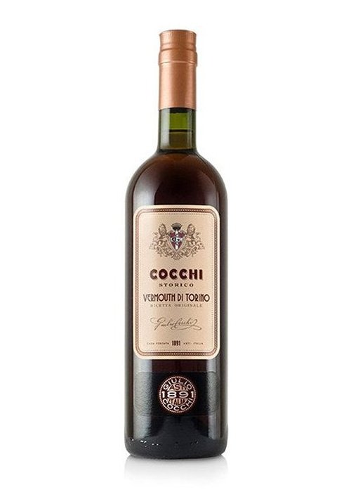 Cocchi Storico Vermouth di Torino sweet fortified wine bottle with copper cap and crest label