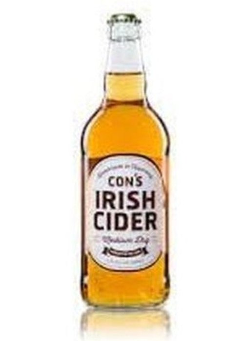Con's Irish Cider 500ML bottle medium dry golden amber