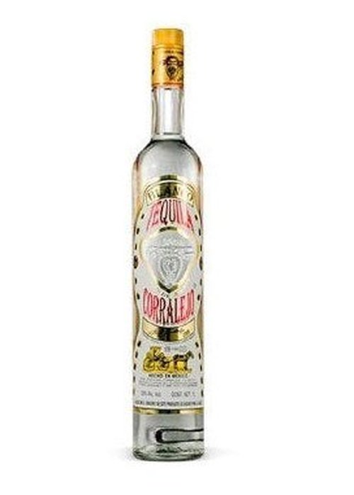 Corralejo Blanco 700ml 100% agave tequila bottle with gold cap and shield label