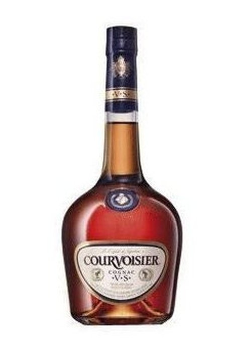 Courvoisier VS Cognac 700ml bottle with amber liquid and blue seal