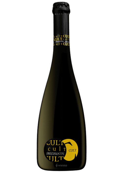Cult Infinito Frizzante sparkling wine bottle with red apple and peach flavors