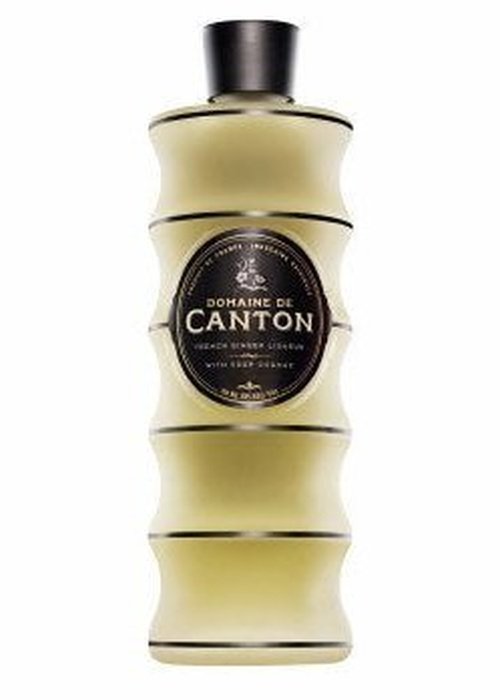 700ml Domaine de Canton French Ginger Liqueur bottle with bamboo-style glass and black cap