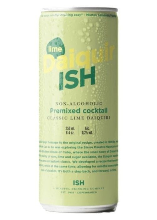 ISH Classic Lime Daiquiri non-alcoholic premixed cocktail 250ml can