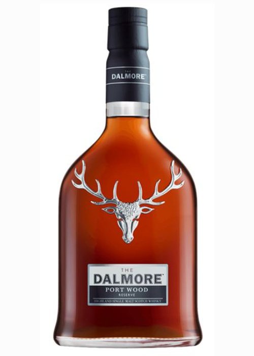 Dalmore Port Wood Reserve 700ml single malt Scotch whisky bottle with silver stag emblem