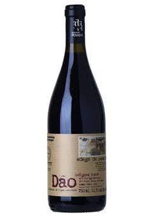 Penalva Dão Tinto red wine bottle with beige label and black capsule