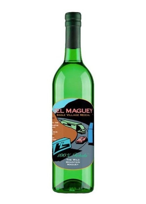 Del Maguey Tobala 700ml Single Village Mezcal bottle with mountain label