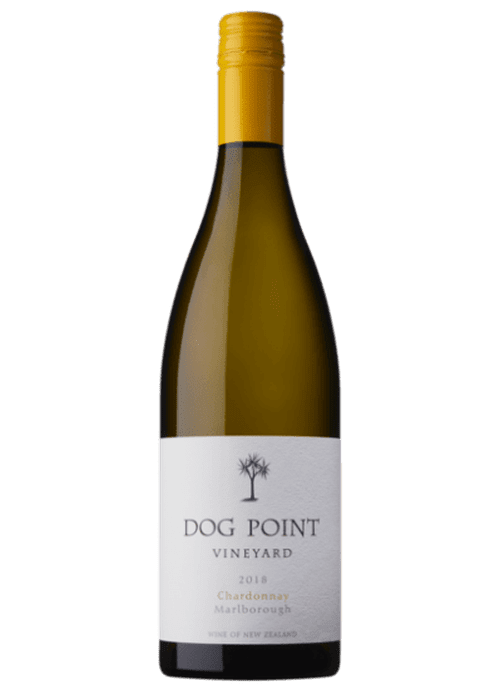 Dog Point 2018 Chardonnay wine bottle from Marlborough New Zealand