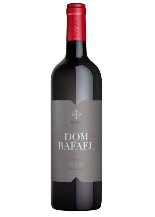Dom Rafael Tinto 2018 red wine bottle with Mouchão label