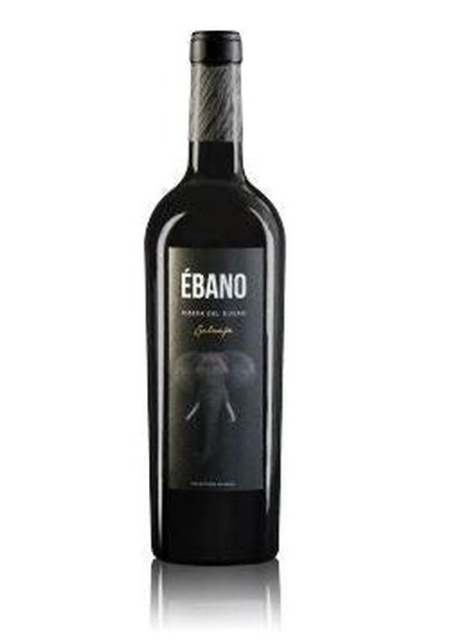 Ebano Salvaje Ribera Del Duero red wine bottle with elephant logo and black capsule