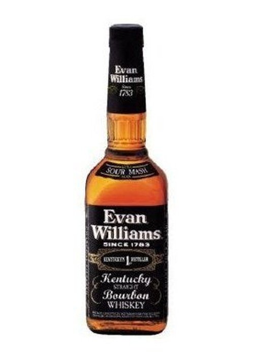 Evan Williams Kentucky Straight Bourbon Whiskey 700ML bottle with black label and gold text