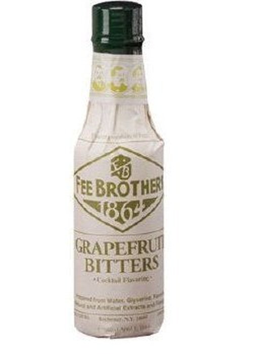 Fee Brothers Grapefruit Bitters 150ml clear glass bottle with vintage label