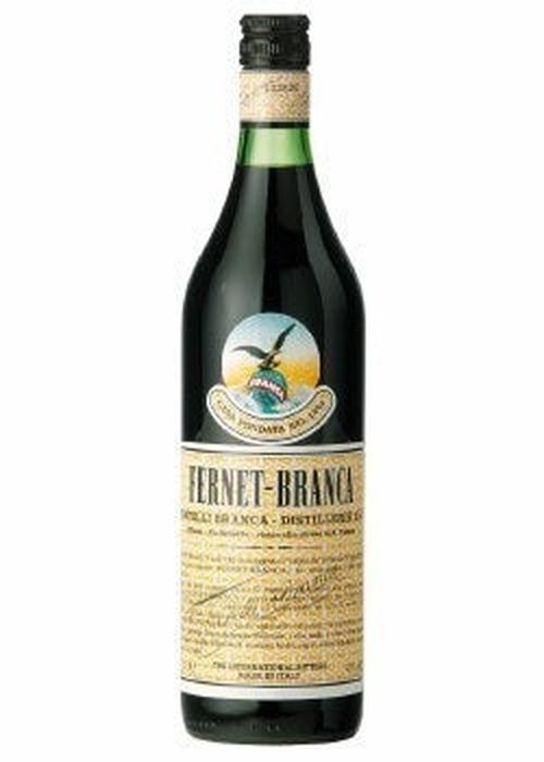 Fernet Branca 700ML dark glass bottle with eagle label and green neck