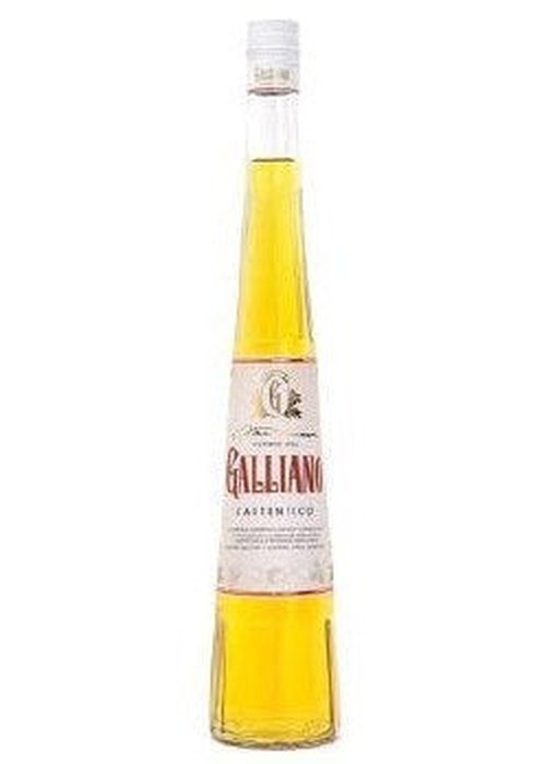 Galliano L'Autentico 500ml golden herbal liqueur bottle with red label