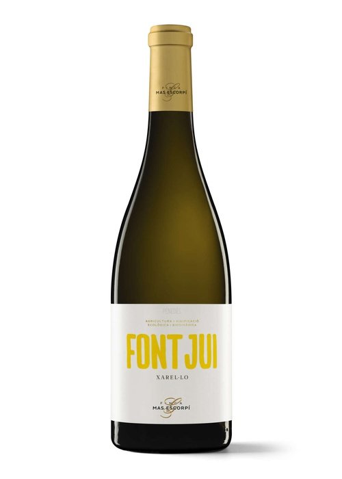 Gramona Font Jui Xarel-Lo white wine bottle with gold foil and label