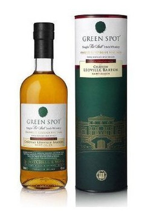 Green Spot Single Pot Still Irish Whiskey finished in Château Léoville Barton Bordeaux casks with packaging