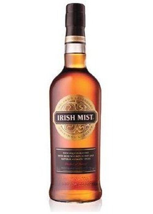 Irish Mist Honey Liqueur 700ML bottle with amber whiskey and honey blend