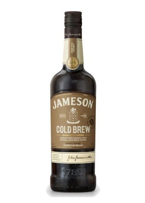 Jameson Cold Brew 700ml bottle with whiskey and coffee label