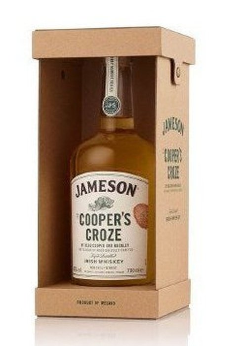 Jameson The Cooper's Croze 700ml Irish Whiskey bottle in brown box with white label and silver neck seal
