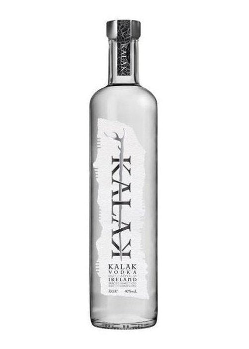 Kalak Irish Malt Vodka 700mL bottle with black and white label