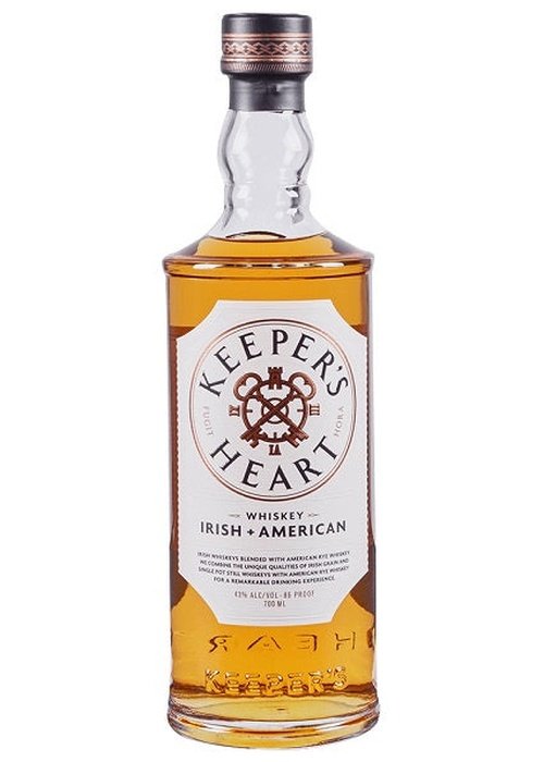 Keeper's Heart Irish American Whiskey 700ml bottle with anchor label and amber liquid