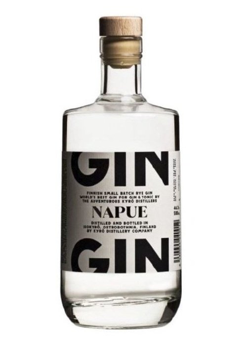Kyro Napue Finnish Small Batch Rye Gin 500ML bottle with cork and wood cap