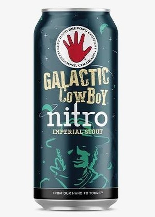 Left Hand Galactic Cowboy Nitro Umperial Stout Can 404ML