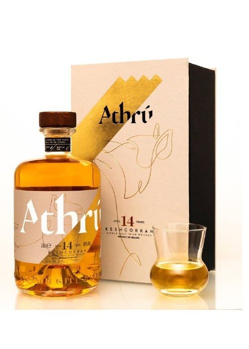 Athrú Keshcorran 14 Year Old Single Malt Irish Whiskey in Tokaji cask with presentation box