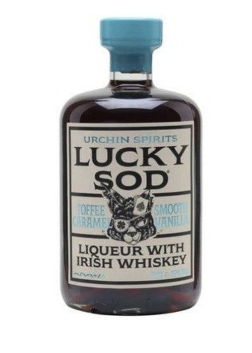 Lucky Sod Irish Whiskey Liqueur with Toffee Caramel and Vanilla in 700ML dark amber bottle