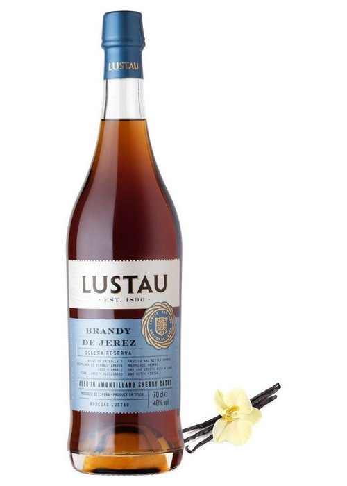 Lustau Brandy De Jerez Solera Reserva 700ml light amber Spanish brandy with vanilla pods