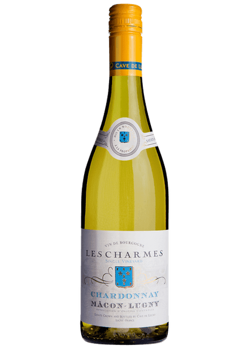 Macon-Lugny Les Charmes Chardonnay white wine bottle single vineyard