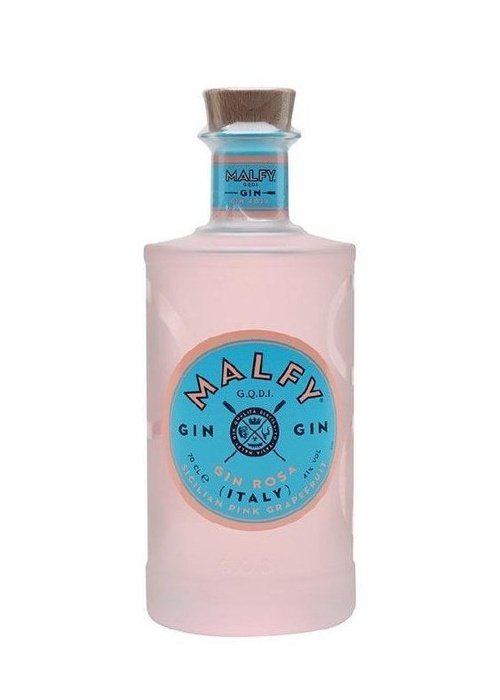 Malfy Rosa Pink Grapefruit Gin 700ML bottle with cork stopper and Italian label