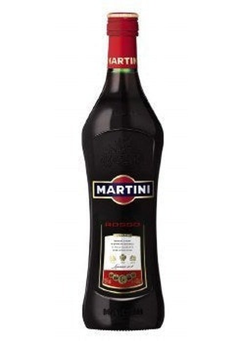Martini Rosso 700ml dark glass vermouth bottle with red foil cap and gold-trimmed label